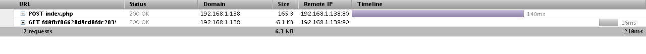 Firebug's Net panel