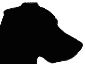 dog silhouette