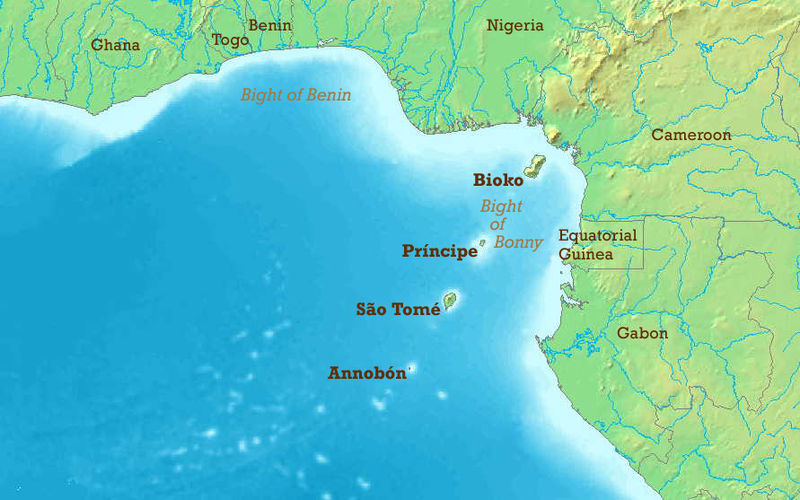 Equatorial Guinea on the Gulf of Guinea