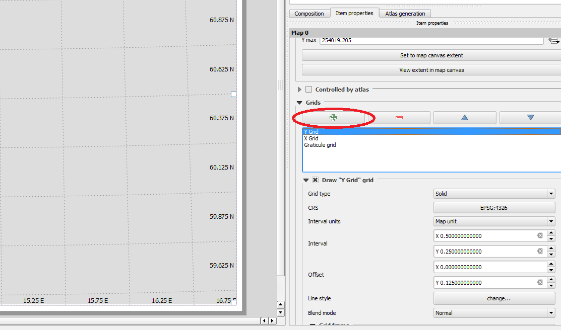 Adding grid to composer