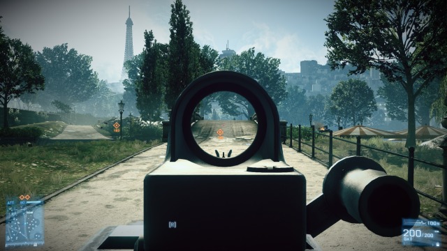 Reflex scope in Battlefield 3