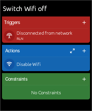 Switch Wifi off when disconnected from my network macro