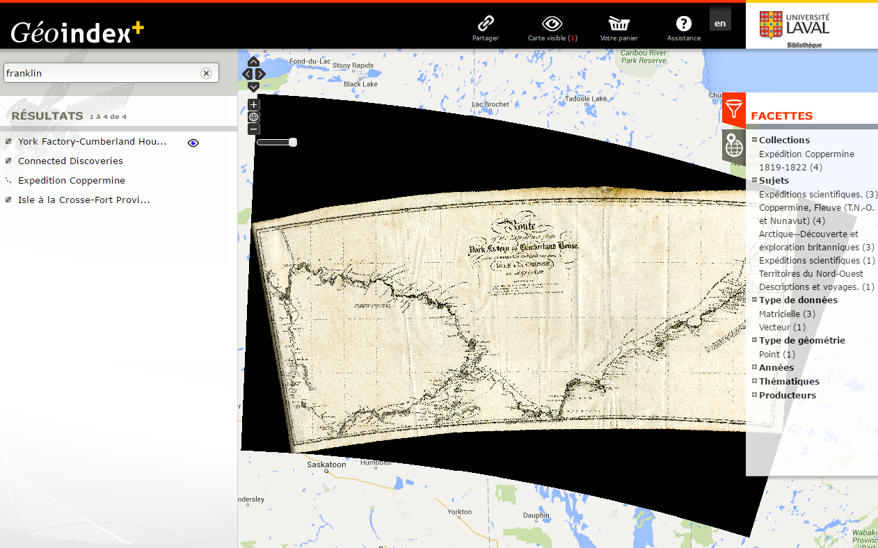 Black portions added to the data when displaying in another projection