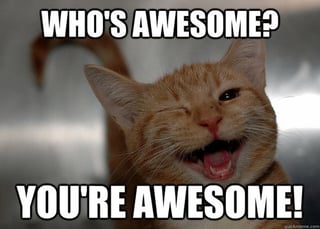 You're awesome!