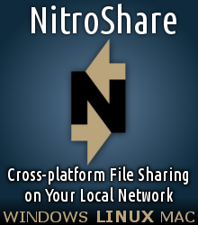 A network file-sharing application that makes sending a file to another machine on the local network as easy as dragging-and-dropping.