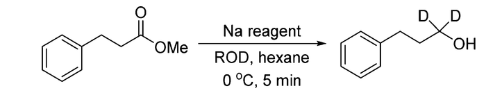 Synthesis of dideuterio alcohols from ester