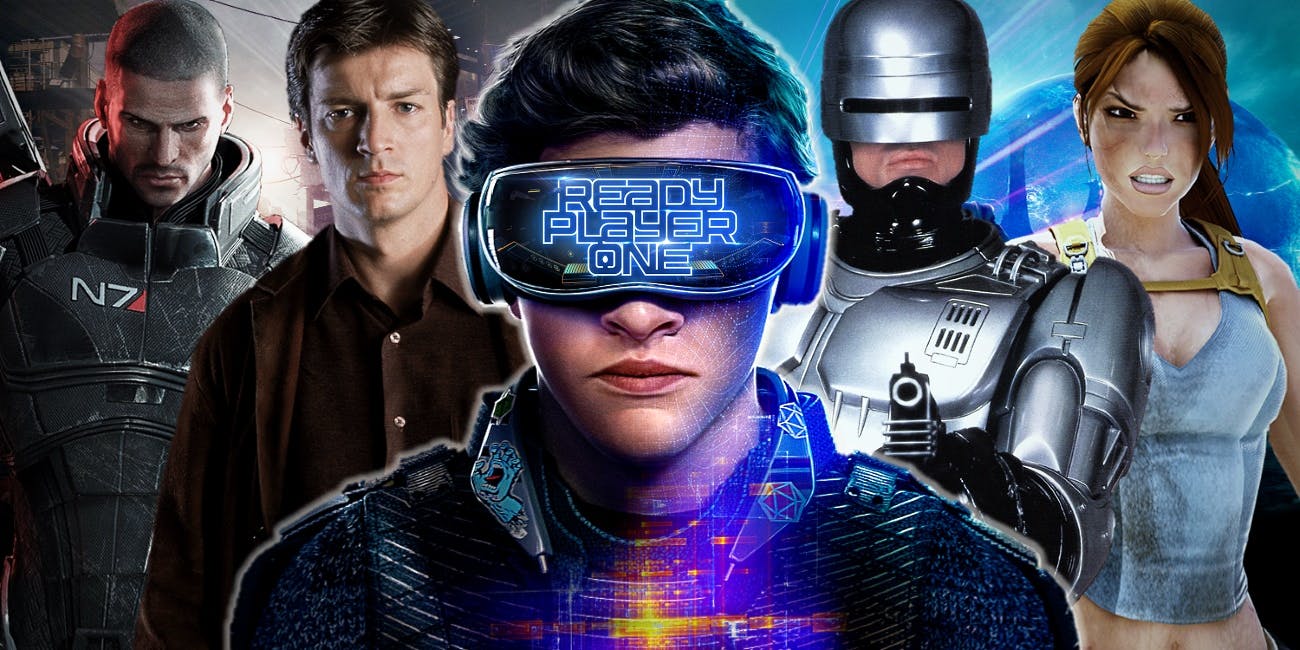 Ready Player One Mashup with Robocop, TombRaider and Nathan Fillion from Firefly