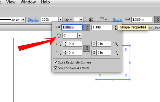 How to modify the angle or rotation of a rectangle or vector