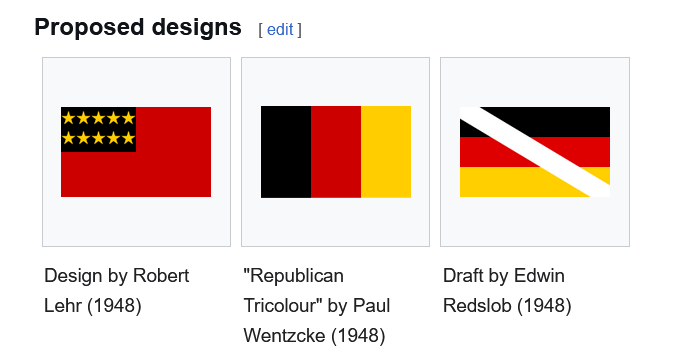 Proposed flags for postwar Germany