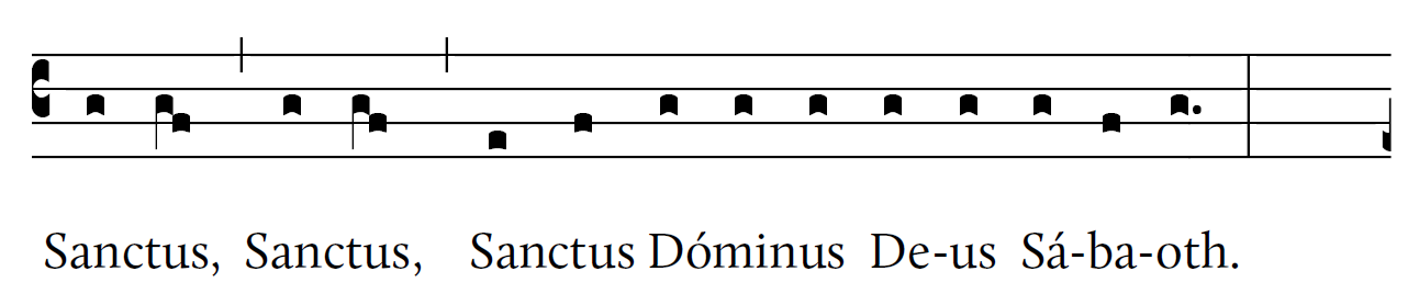 Sanctus from Mass XVIII