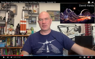 Screenshot from the Scott Manley's January 30, 2022 video "Deep Space Radiation, Black Holes And Other Questions - Episode 14" https://youtu.be/qtWhv9Ic7Hg