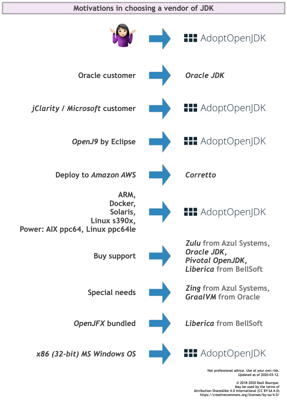 Motivations in choosing a vendor for Java