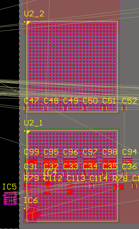 In PCB editor I found two duplicated Components which is not present in Schematics