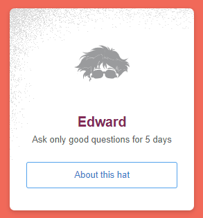 Screenshot of new description: "Ask only good questions for 5 days"