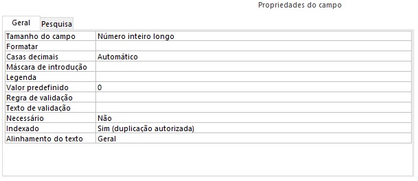 Propriedades do Campo