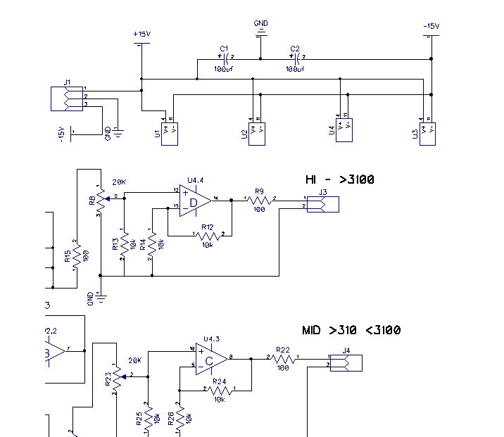 crossover output section and power