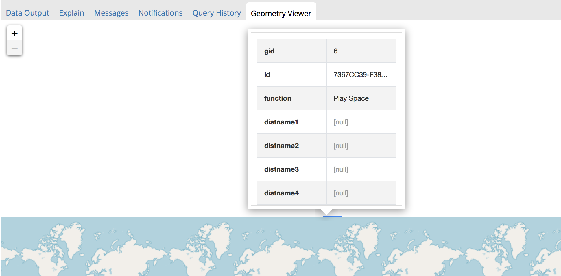 Geometry Viewer shows 1 geom like this