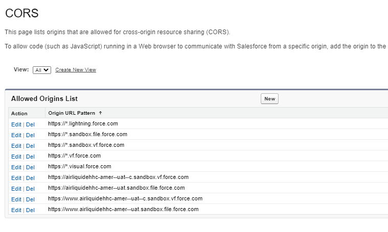 All domains whitelisted in CORS configuration