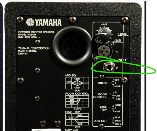 speakers - Roland pt-3100 Piano with Yamaha HS50M Troubleshooting - Music:  Practice & Theory Stack Exchange