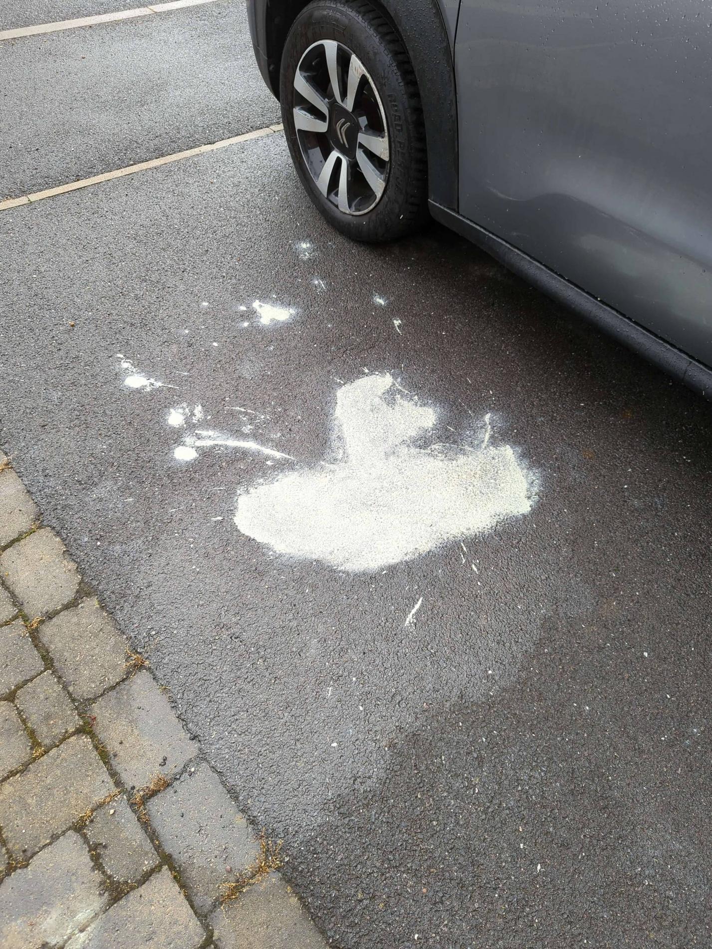 paint on driveway