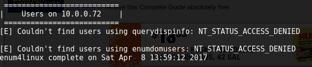 enum4linux -U 2