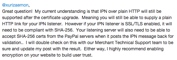 forum reply from paypal_frank