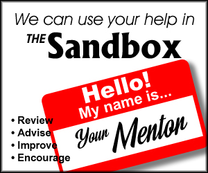 Help in the Sandbox as a Mentor!