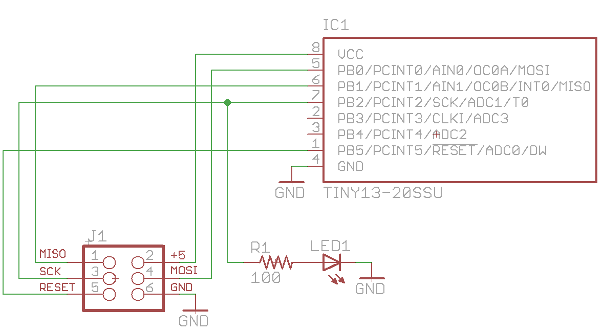 ISP SCK Line Shared With LED