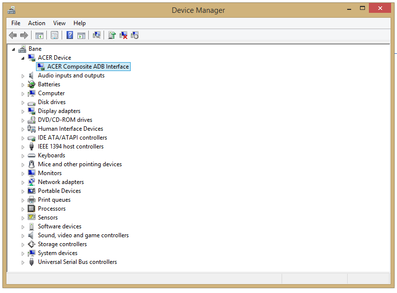 ACER Composite ADB Interface