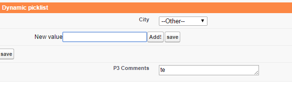 If I select others in picklist it should take that value and equate to p1 comments box