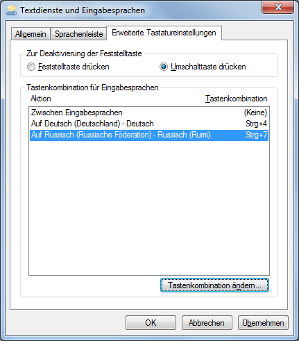 switching between keyboard layouts using <code>Ctrl</code> key combinations in Windows