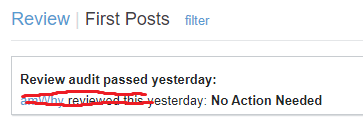 Review audit passed
