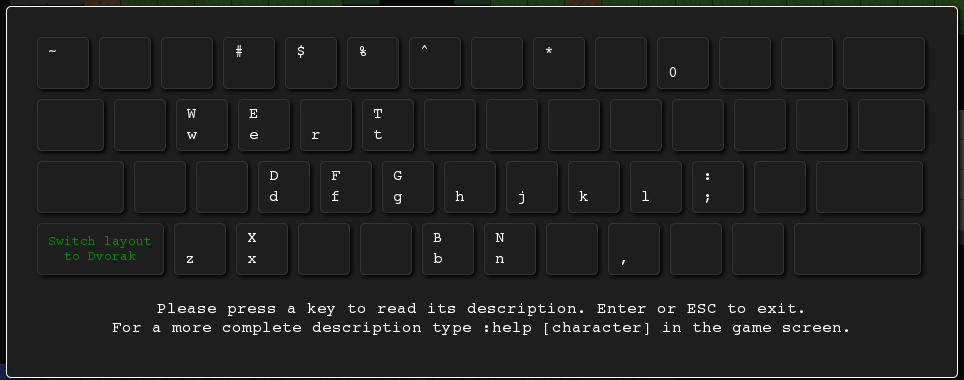 VIM adventures keyboard