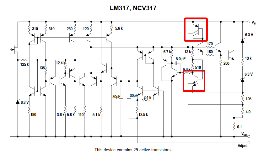 LM317 equivalent circuit