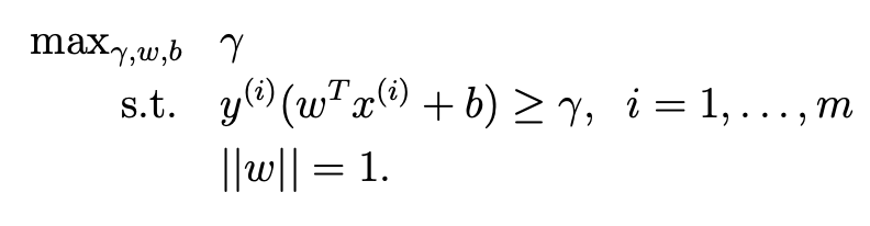 SVM Optimization Problem #1