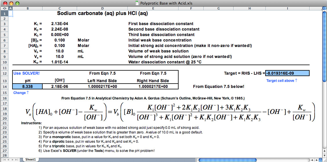 Carbonate plus HCl