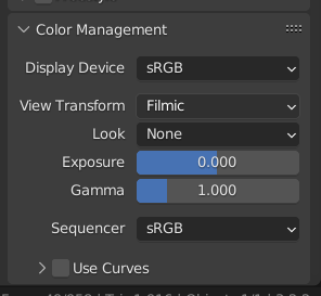 Filmic color management