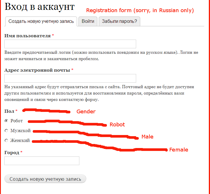 reg. form