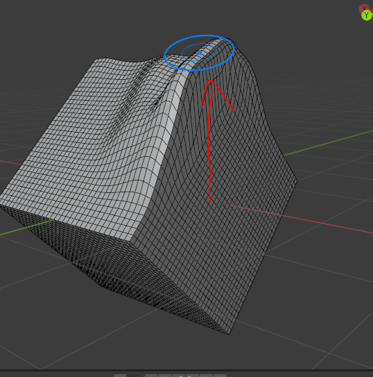 rotated 45 degrees sculpt locked to Z axis