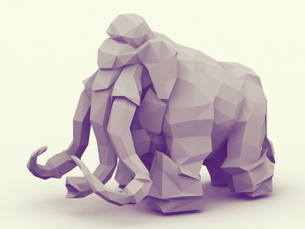 Low Poly Mammoth