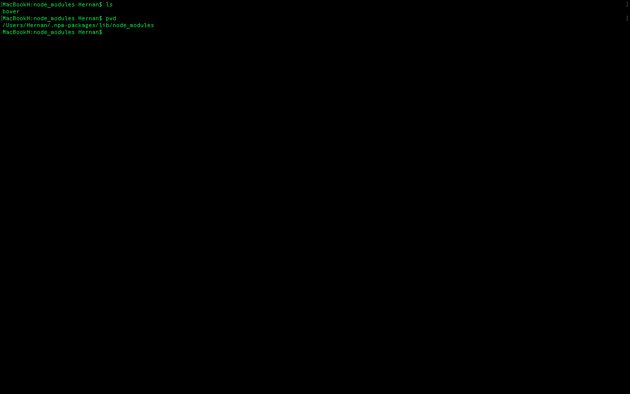 Node y npm version + ruta en donde se instalan las aplicaciones!