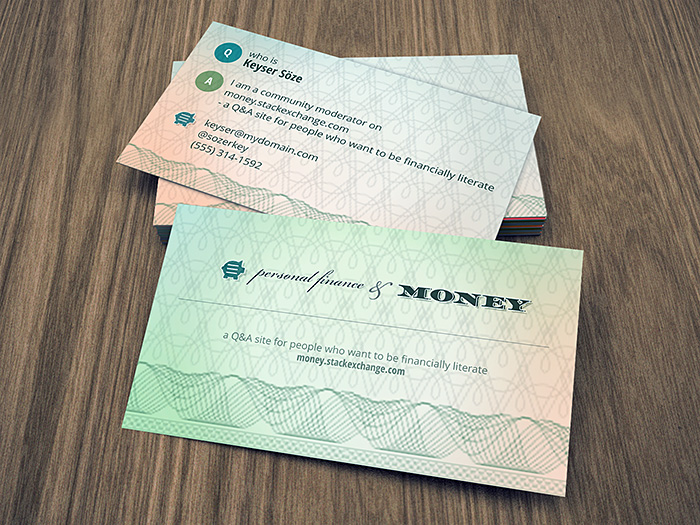 Money business card