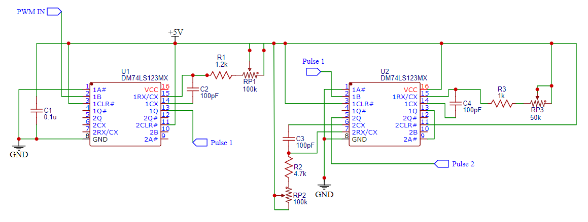 Schematic for timing circuit