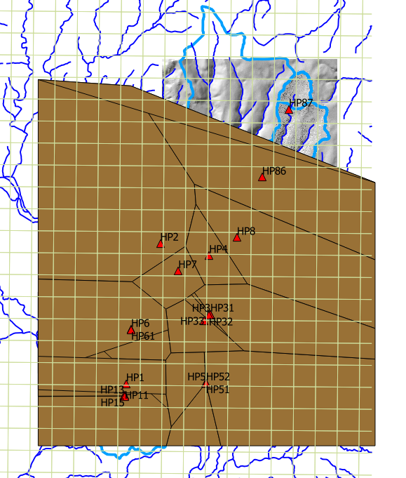 Resulting voronoi polygons