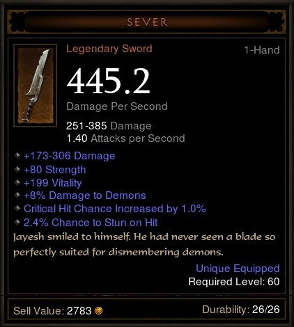 Maybe bugged Sword ?