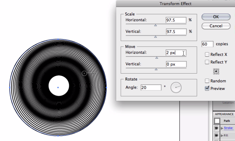 Transform Effect preview