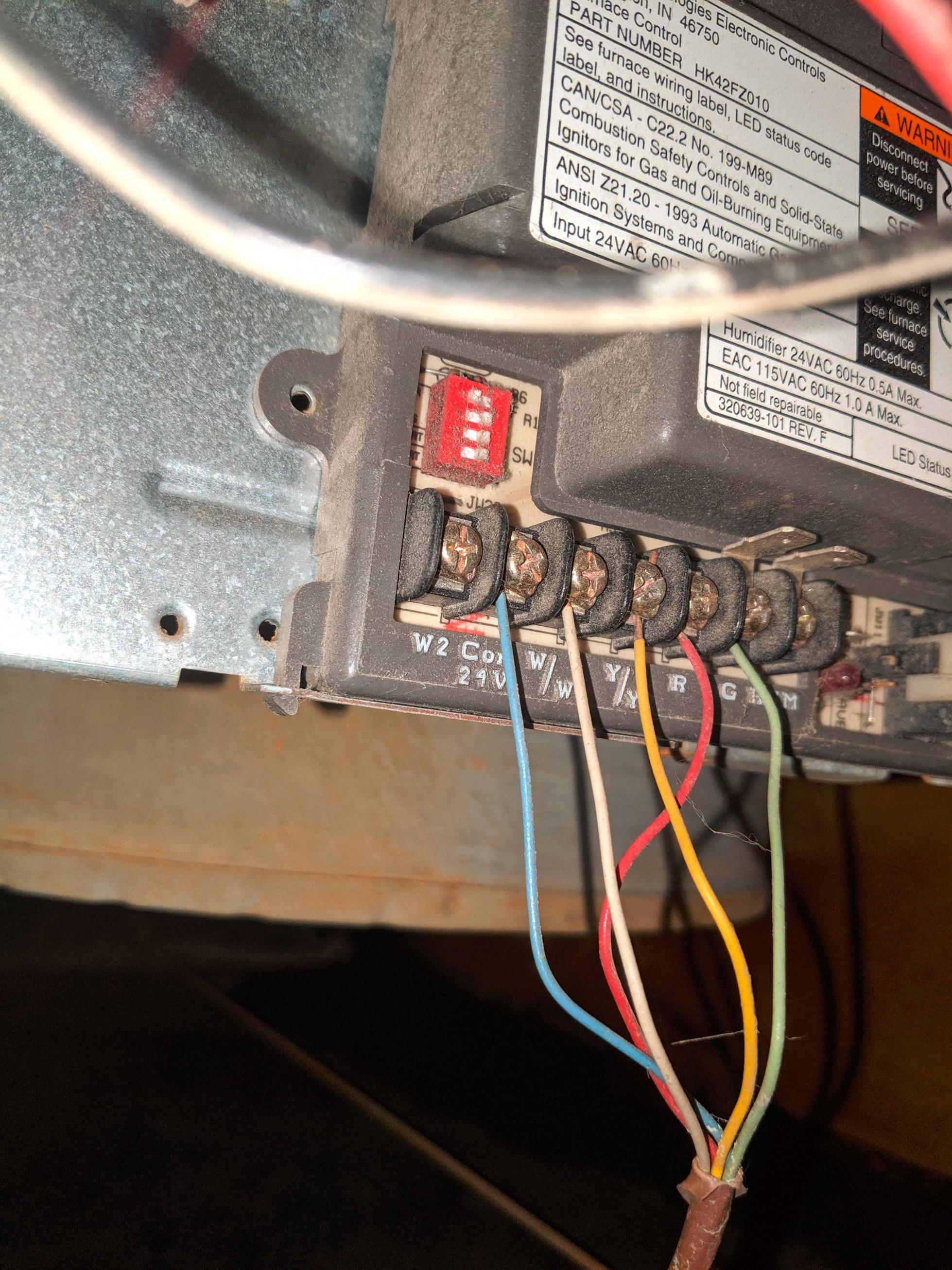 Wiring for furnace