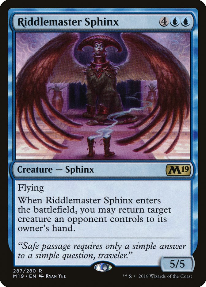 Riddlemaster Sphinx (M19 #287)