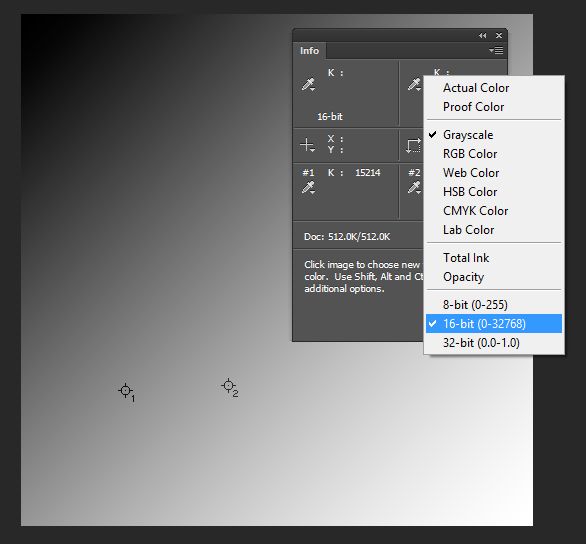 photoshop info 16bit