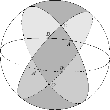 intersection of 2 diangles